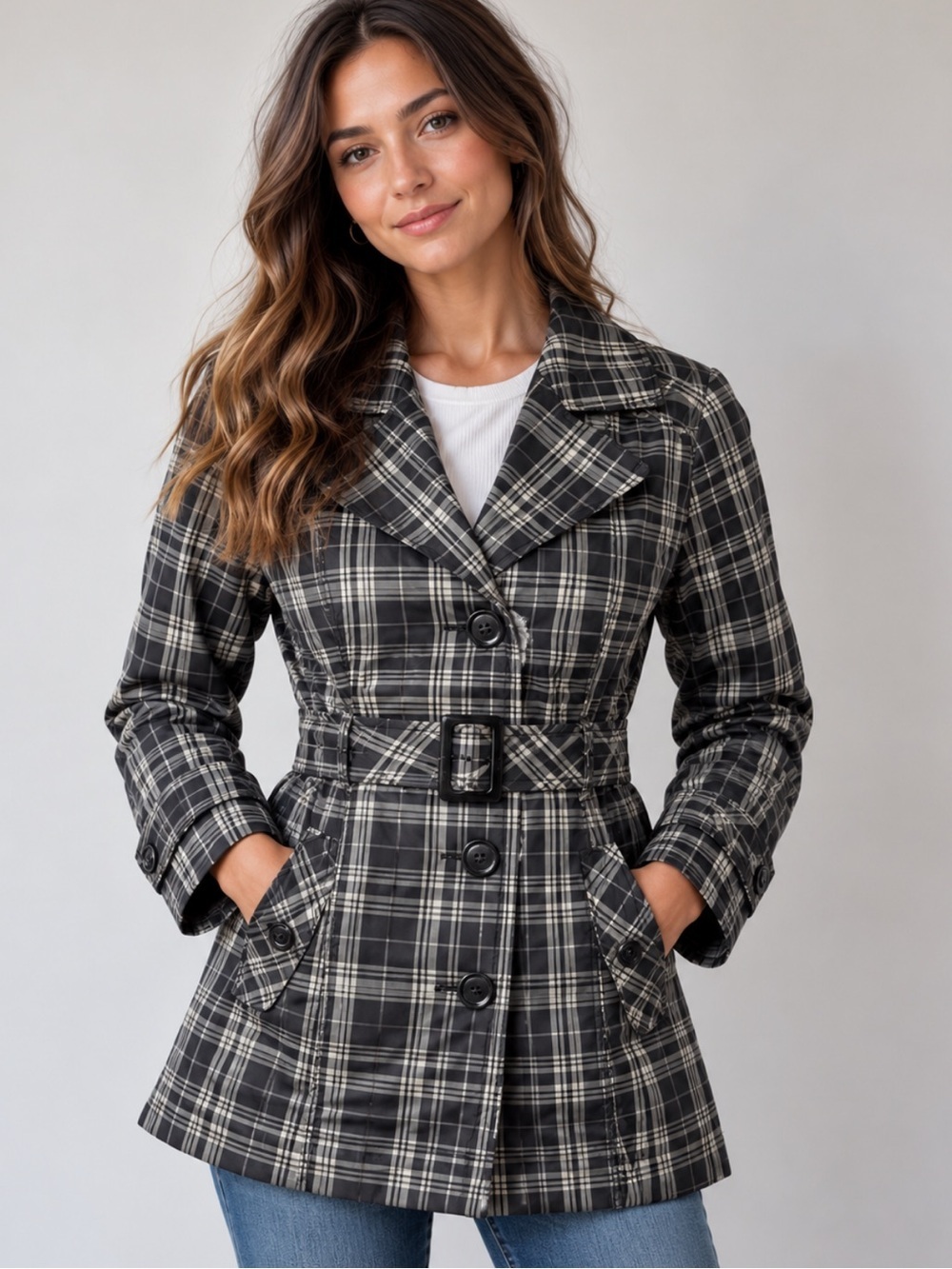 Reitmans Plaid Lightweight Jacket – Size 11 | Preppy Chic | Classic Pattern |